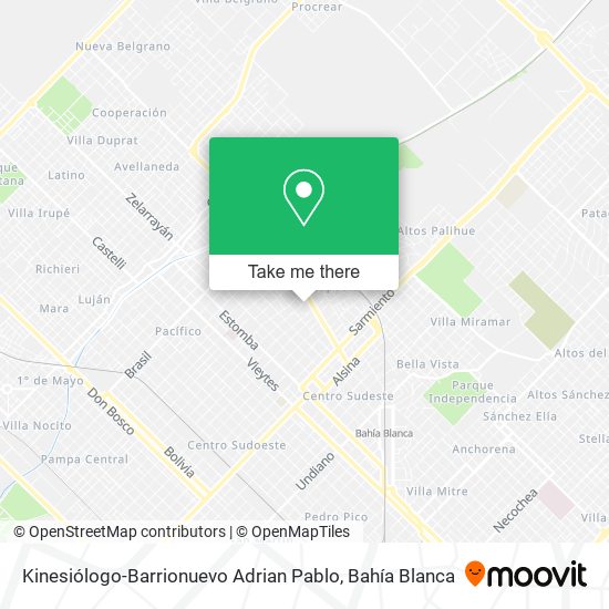 Kinesiólogo-Barrionuevo Adrian Pablo map