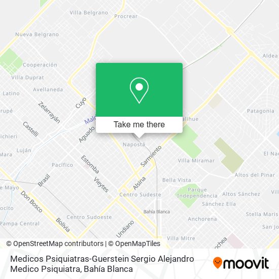 Medicos Psiquiatras-Guerstein Sergio Alejandro Medico Psiquiatra map