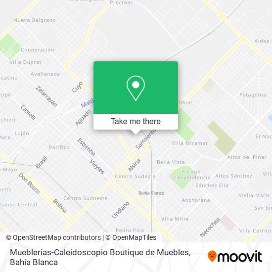 Mapa de Mueblerias-Caleidoscopio Boutique de Muebles