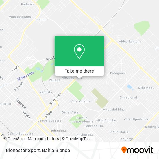 Bienestar Sport map