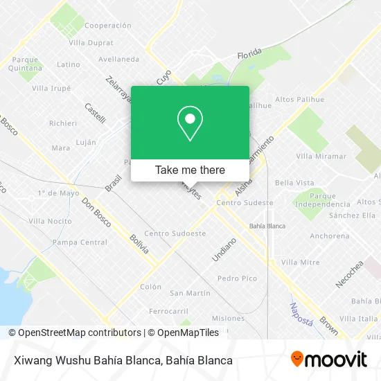 Xiwang Wushu Bahía Blanca map