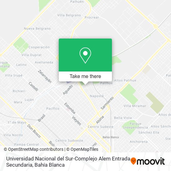 Universidad Nacional del Sur-Complejo Alem Entrada Secundaria map