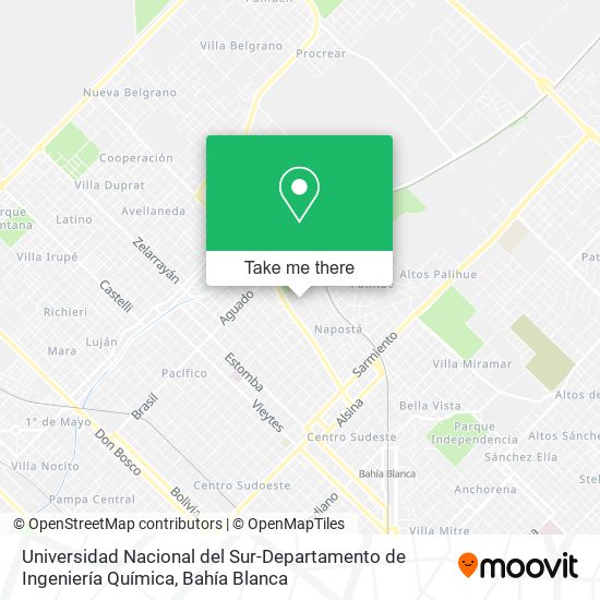 Mapa de Universidad Nacional del Sur-Departamento de Ingeniería Química