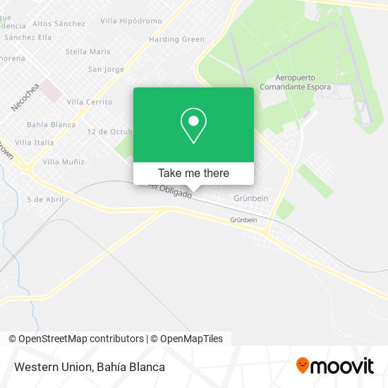 Mapa de Western Union
