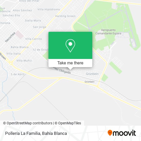 Mapa de Pollería La Familia
