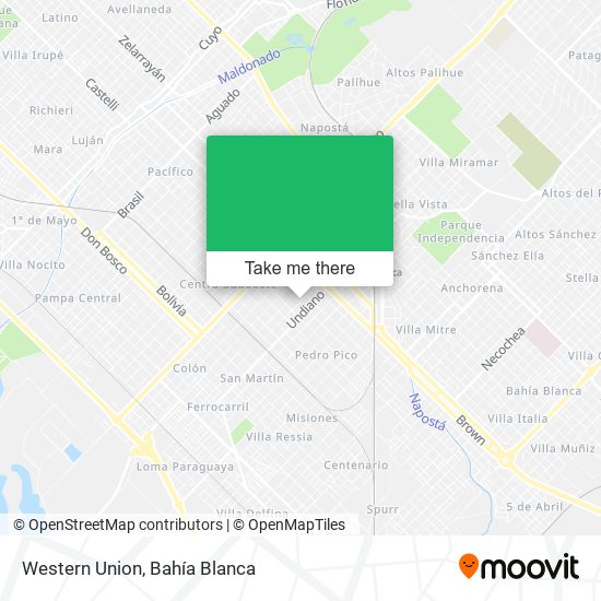 Western Union map