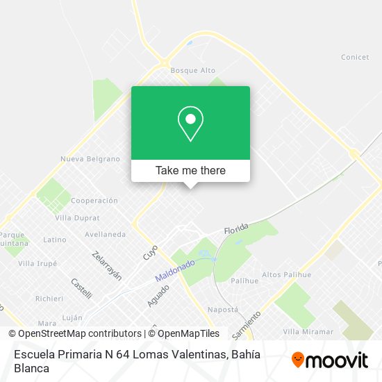 Mapa de Escuela Primaria N 64 Lomas Valentinas