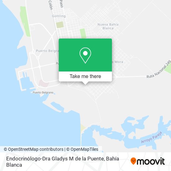 Endocrinólogo-Dra Gladys M de la Puente map
