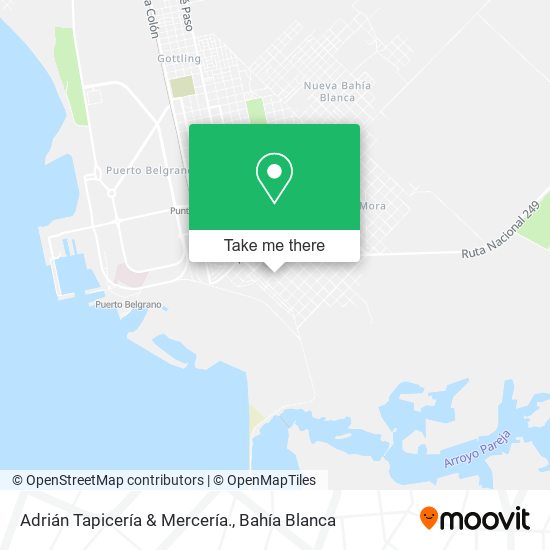 Adrián Tapicería & Mercería. map