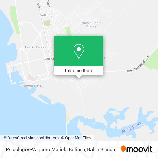 Psicologos-Vaquero Mariela Betiana map