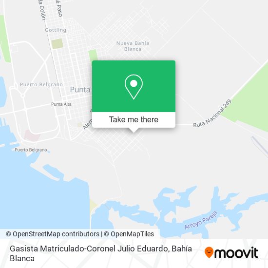 Mapa de Gasista Matriculado-Coronel Julio Eduardo