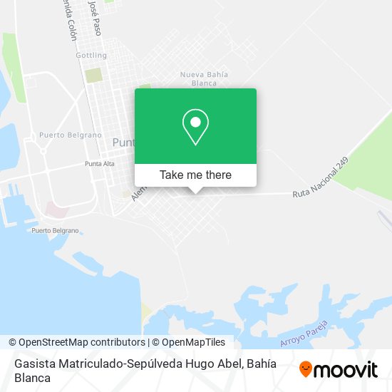 Gasista Matriculado-Sepúlveda Hugo Abel map