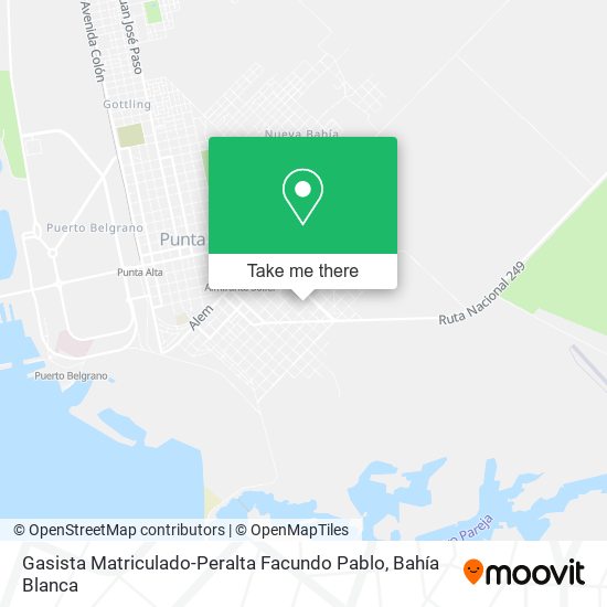 Mapa de Gasista Matriculado-Peralta Facundo Pablo