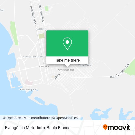 Mapa de Evangélica Metodista