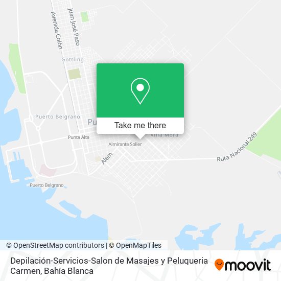 Depilación-Servicios-Salon de Masajes y Peluqueria Carmen map