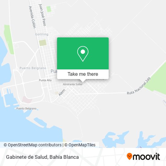 Gabinete de Salud map