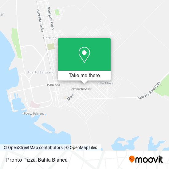 Mapa de Pronto Pizza