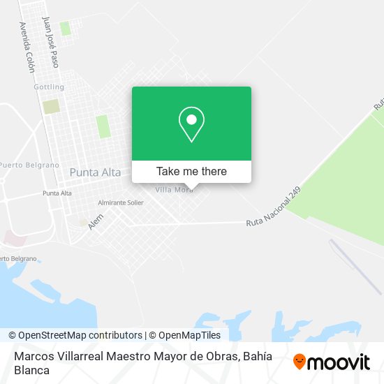 Mapa de Marcos Villarreal Maestro Mayor de Obras