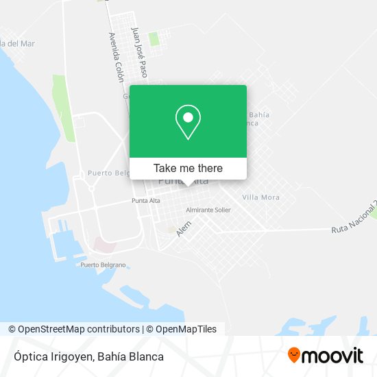 Óptica Irigoyen map