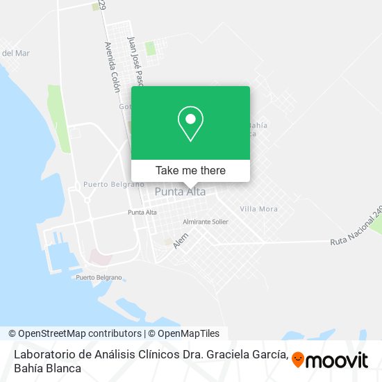 Laboratorio de Análisis Clínicos Dra. Graciela García map