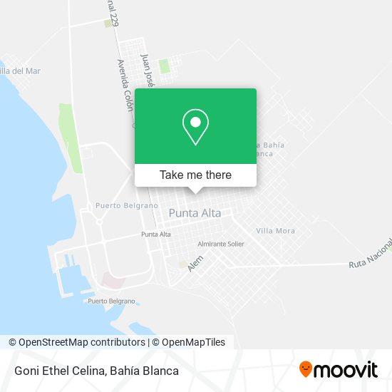 Goni Ethel Celina map