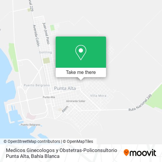 Medicos Ginecologos y Obstetras-Policonsultorio Punta Alta map