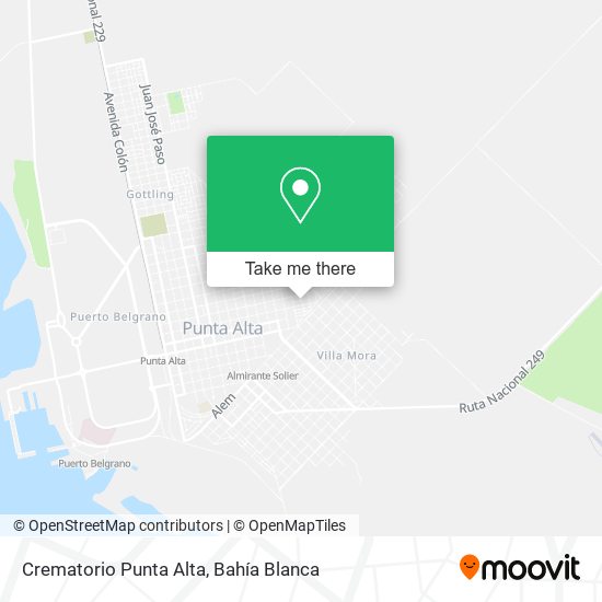 Mapa de Crematorio Punta Alta