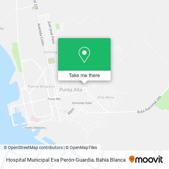 Mapa de Hospital Municipal Eva Perón-Guardia