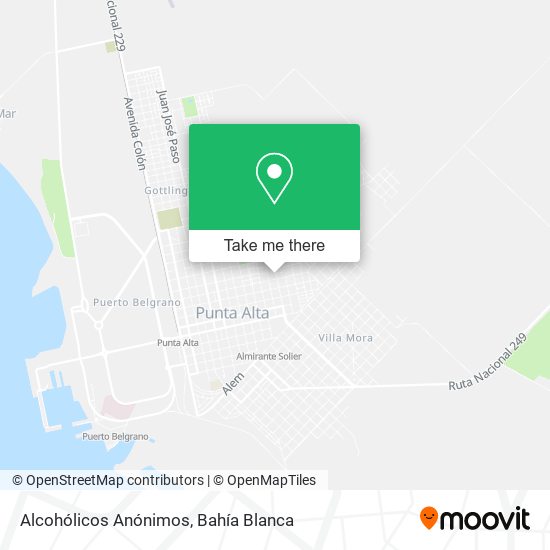 Mapa de Alcohólicos Anónimos
