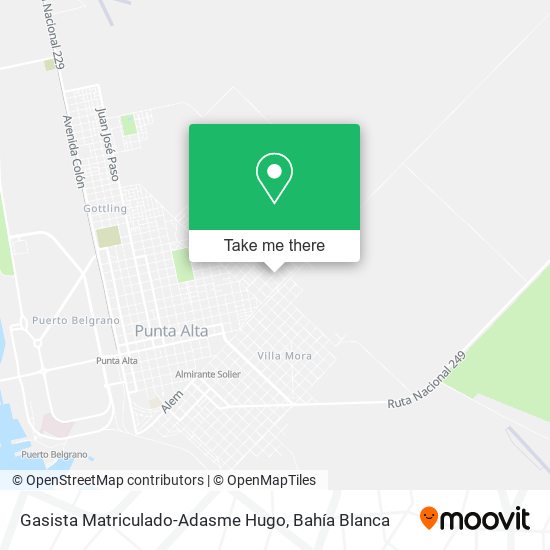 Mapa de Gasista Matriculado-Adasme Hugo