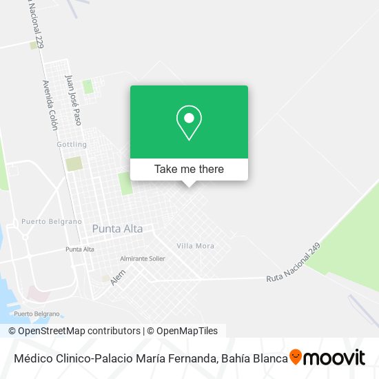 Mapa de Médico Clinico-Palacio María Fernanda