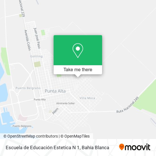 Mapa de Escuela de Educación Estetica N 1