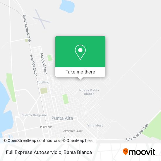Mapa de Full Express Autoservicio