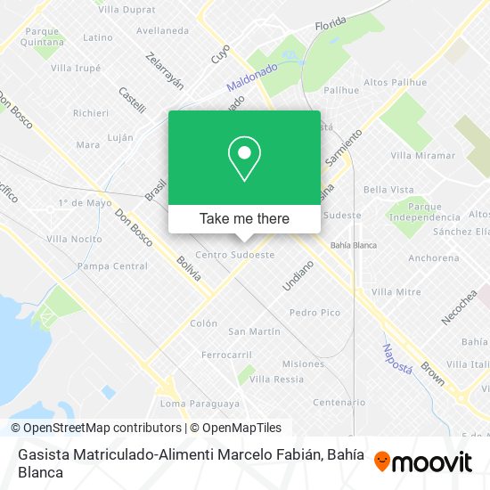 Gasista Matriculado-Alimenti Marcelo Fabián map