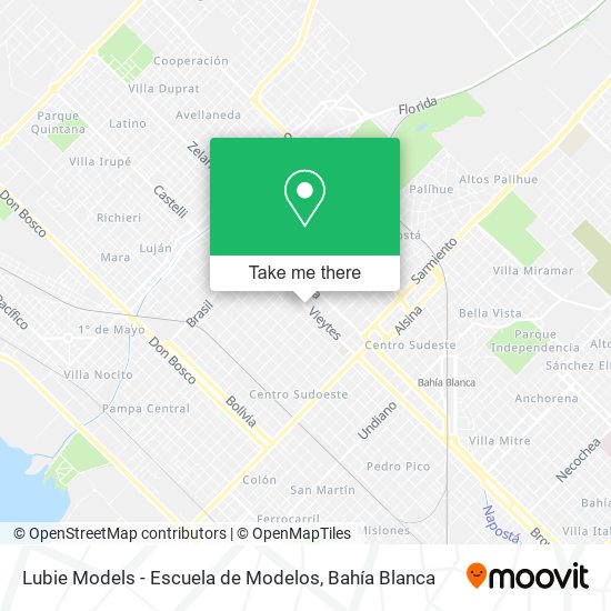 Mapa de Lubie Models - Escuela de Modelos