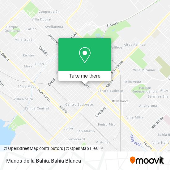 Manos de la Bahía map