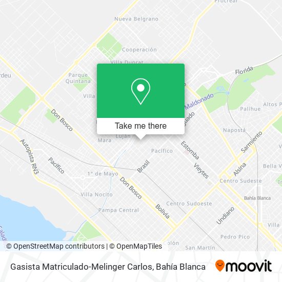 Mapa de Gasista Matriculado-Melinger Carlos