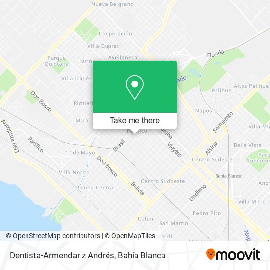 Mapa de Dentista-Armendariz Andrés