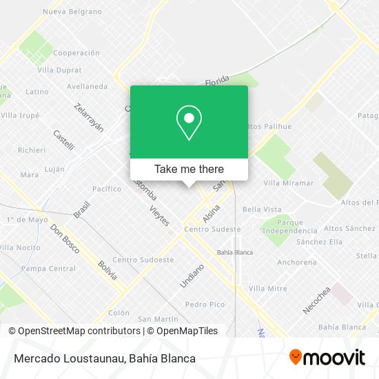 Mercado Loustaunau map