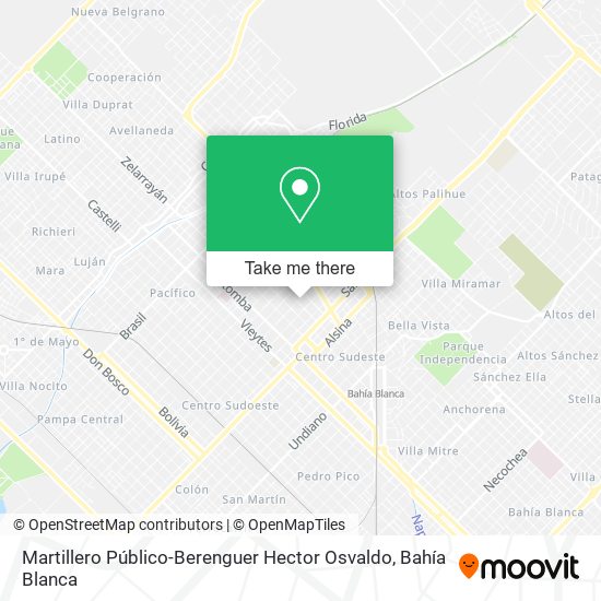 Mapa de Martillero Público-Berenguer Hector Osvaldo