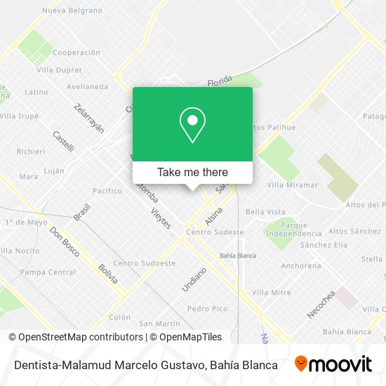 Dentista-Malamud Marcelo Gustavo map