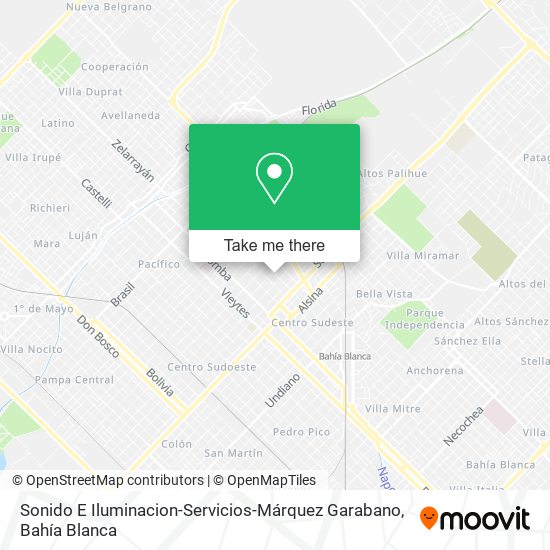 Sonido E Iluminacion-Servicios-Márquez Garabano map