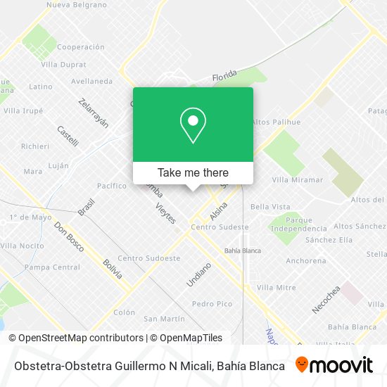 Obstetra-Obstetra Guillermo N Micali map