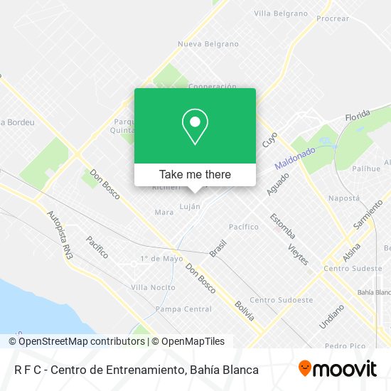 R F C - Centro de Entrenamiento map