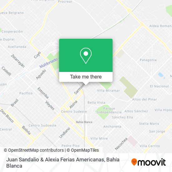 Juan Sandalio & Alexia Ferias Americanas map