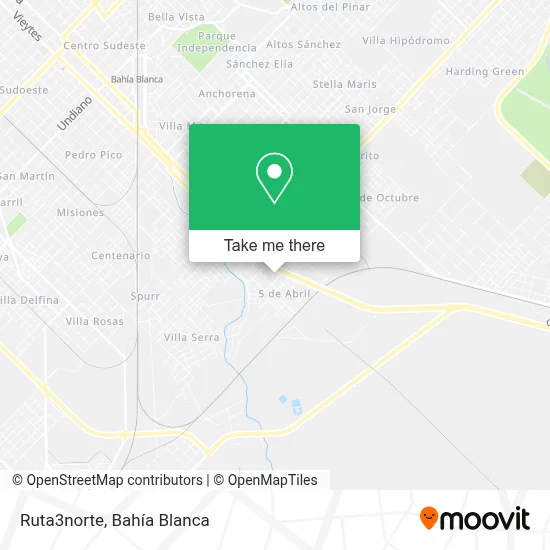 Ruta3norte map