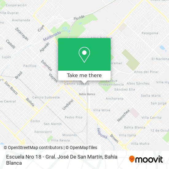 Escuela Nro 18 - Gral. José De San Martín map