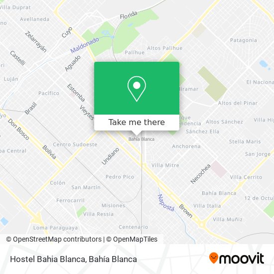 Hostel Bahia Blanca map