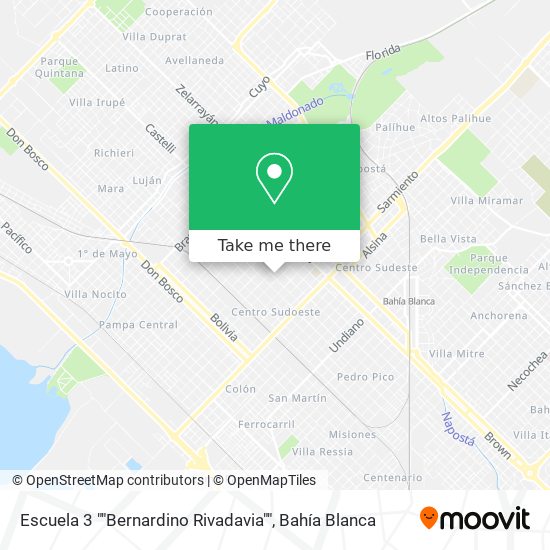 Escuela 3 ""Bernardino Rivadavia"" map