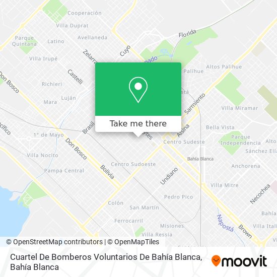 Cuartel De Bomberos Voluntarios De Bahía Blanca map